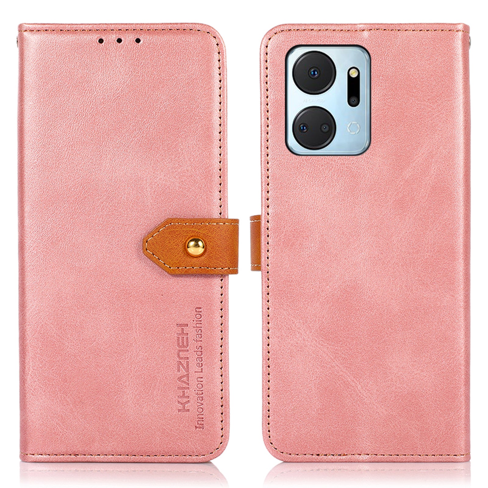 KHAZNEH For Honor X7a 5G Leather Phone Case Cowhide Texture PU Leather Wallet Stand Cover KHAZNEH For Honor X7a 5G Leather Phone Case Cowhide Texture PU Leather Wallet Stand Cover